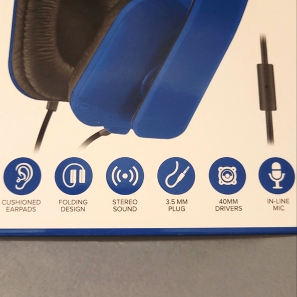 🔴BUNDLE 5/$20🔴🎧Folding Headphones w/hands-free microphone. - Picture 3 of 11
